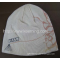 100% Acrylic 6 Darts Knitted Beanie With Embroidery And Printing 
